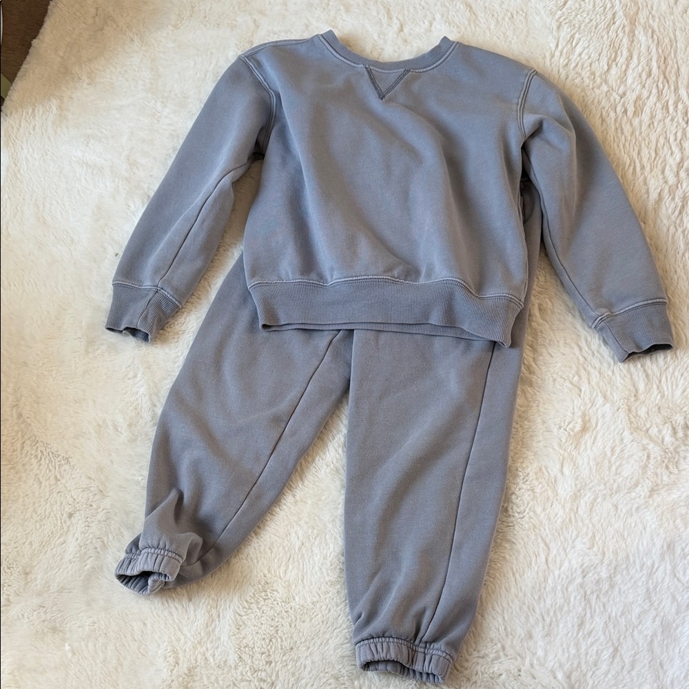 The Children's Place Slate Gray Kids Sweatshirt & Joggers Set